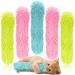 6 Pcs Catnip Toys Interactive Cat Kicker Toy Plush Fabric Cat Kick Toy Sticks Chasing Chewing Exercising Catnip Filled Cat Toys Cat Chew Toy for Puppy Kitty Grass Green, Blue, Pink 10.6 Inch