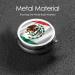 Mexican Flag Portable Metal Pill Box - Round Mini 3-Compartment for Travel | Hinged Design for Small Pills - Buy Online on GoSupps.com