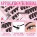DIY Eyelash Extensions Kit | 108Pcs Lash Clusters with Strong Hold Glue & Applicator | D Curl Individual Lashes | Home Lash Extensions by JIMIRE - Buy Online on GoSupps.com