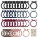 S-mechanic 40 pieces of stylish braided hair tie super-elastic original hair gum hair accessories for thick hair of women and girls 7 colors 1 piece (1 Pack) 7 colors
