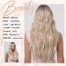 Kellynee Ombre Blonde Long Wavy Wig with Bangs - Dark Roots, Light Brown, and Gold Blend - Stylish for Daily & Special Occasions - Buy Online on GoSupps.com