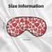 Buy Hearts Print Sleep Eye Mask - Soft Eyeshade with Elastic Strap for Comfortable Night Sleeping & Travel - Buy Online on GoSupps.com