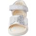 Geox Baby Girl's White Silver Sandal Alul D - Size 5 UK - Buy Online on GoSupps.com
