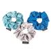 Shop Satin Hair Tie Scrunchies for Girls | 3-Piece Rubber Hair Band Set - Perfect for Braiding & Styling - Buy Online on GoSupps.com
