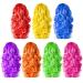 KUUQA 7 Pieces Colorful Long Curly Wigs - Vibrant Wavy Hair for Women's Cosplay Costume and Party Decor - Buy Online on GoSupps.com