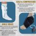 ORTHO DEPOT Air Cushion Ankle Brace - Adjustable Stabilizer with Compression Support - Buy Online on GoSupps.com