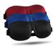 LKY DIGITAL Sleep Mask For Side Sleeper  -  Black & Blue & Red - Pack Of 3