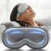 Weighted Eye Mask for Sleeping - Blackout Sleep Mask for Women Men FACEMOON Lash Extension Eye Covers Memory Foam 3D Contoured Airplane Travel Essentials Blindfold for Meditation(Gray) Grey