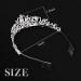 Juinte 8-Piece Silver Crystal Princess Tiaras for Girls & Women - Ideal for Birthday, Wedding Prom & Cosplay - Buy Online on GoSupps.com