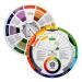 JimKing Creative Color Wheel  Paint Mixing Learning Guide Art Class Teaching Tool for Makeup Blending Board Chart Color Mixed Guide Mix Colours (9.25inch) 1*9.25in