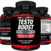 TestoBoost Test Booster Supplement - Potent  Natural Herbal Pills - Boost Muscle Growth - Tribulus Horny Goat Weed Hawthorn Zinc Minerals - Arazo Nutrition - Buy Online on GoSupps.com