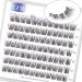 LZM single eyelashes fake lashes 10mm C curl false eyelashes natural look artificial eyelashes soft diy cluster eyelashes individually natural eyelashes (moon-10mm) 2-moon-c curl-10mm