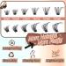 Shop 360Pcs Individual Lash Clusters | Thick Fluffy 80D D Curl Mink Eyelash Extensions - Pleell - Buy Online on GoSupps.com