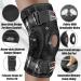 NEENCA Professional Hinged Knee Brace - Dual Side Stabilizers - Knee Support for Pain Relief & Injury Recovery - Men & Women Large Black - Buy Online on GoSupps.com