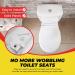 White Plastic Toilet Seat Hinge Replacement with Bolts Screw and Nuts - Buy Online on GoSupps.com