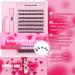 DIY Eyelash Extension Kit - 144Pcs D Curl Fluffy Cluster Lashes - Long Lasting Bond & Seal - Includes Lash Tweezers - Wispy Individual Lashes - Home Lash Extension Kit - Buy Online on GoSupps.com