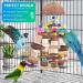 KATUMO Large Bird Parrot Toy with Durable Wooden Blocks - Ideal for African Grey, Cockatoos, Amazon Parrots, Macaws - Chewing and Cage Bite Toy - Buy Online on GoSupps.com