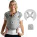 Baby K'tan Original Baby Wrap Carrier - Heather Grey XL | Infant to Toddler (8-35lb) | Pre-Wrapped Cloth Holder for Babywearing - Buy Online on GoSupps.com