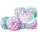 XL Loofah Bath Sponge Set - 4 Pack White w/ Color Accents - Extra Large 75g Soft Mesh Loufa Puff - Exfoliating Luffa Body Scrubber for Women & Men - Long-Handle Body Exfoliator by La Paix - Buy Online on GoSupps.com