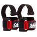 Schiek lifting straps with wrist protection and dowel red