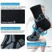Quarter Athletic Running Socks 3-Pack for Men & Women - Moisture-Wicking, No Blister Cushion, Ideal for Cycling and Sports - Black - Buy Online on GoSupps.com