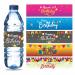 Happy Birthday Water Bottle Labels - (Pack of 100) 8.5 x 2.25 Wrappers Wrap Around Party Decoration Stickers