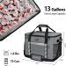 Maelstrom 75 Can Soft Cooler Bag - Collapsible & Leakproof - Large Portable Travel Cooler for Camping, Beach, Kayaking - Gray - Buy Online on GoSupps.com