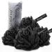 Beautevo Loofah Pack of 4 Large Bath Sponge for Gentle Cleansing & Exfoliating Dense Mesh Shower Puff for Rich Lather Shower Sponge with Hanging Ribbon (Black) - Buy Online on GoSupps.com