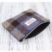 ICObuty Harris Tweed Check Zippered Cosmetic Bag - Blue Tartan | Stylish & Durable | International Shipping Available - Buy Online on GoSupps.com