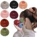 7pcs Zabernim Hair Holder Birds Nest Magic Hair Clip Bird Nest Magic Hair Clip for Women Girls Girls Velvet Expandable Bun Fixed Hair Claw Vintage Retractable Ponytail Holder Hairpin Buckles