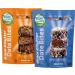 Heaven & Earth Gluten Free Chocolate Covered Almond Butter Date Bite Truffles, 5.25oz (2 Pack Variety), All Natural, Individually Wrapped Date Snacks, Kosher for Passover