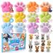 G.C Paw Bath Bombs for Kids Girls Boys with Puppy Toys Surprise Gift Non-Inside  12Pcs Bubble Bath Fizz Balls & Necklace  Organic Natural Toddler Cute Bath Bombs Bulk Bathbombs Birthday Gift for Girl