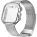 Geoumy Metal Magnetic Band for Apple Watch - Ultra 49mm Stainless Steel Milanese Mesh Loop Replacement Strap in Silver for Men and Women - Buy Online on GoSupps.com