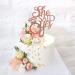 Unimall Rose Gold 'She Said Yes' Cake Topper - Perfect for Engagement Bridal Shower & Bachelorette Party Decorations | Multi-Color Delivery Available - Buy Online on GoSupps.com