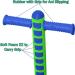 NYHI Limited Edition Foam Maverick Pogo Stick for Kids Ages 5-9 | Non-Slip Foot Pegs | Rubber Grip Handles | Indoor/Outdoor Toy - Blue/Lime 1 Pack - Buy Online on GoSupps.com