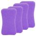 Feet Pumice Stone Set - 4 Pack Foot Care Scrubber for Callus Removal & Hard Skin - Purple Pedicure Essential - Buy Online on GoSupps.com