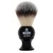 Kent BLK4S Shaving Brush with Ultra-Soft Silvertext Synthetic Bristles and Black Resin Handle to use with Shave Cream or Soap for a Perfect Lather. Luxury Shaving Since 1777, Made in England
