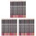 KALLORY Black Lipstick Black Colored Pencils 36 pcs and Liners Pen Shaping Matte Lipstick Makeup Women Liner for Lip Girls Pencil Colors Matte Eyeliner Black Pencils 1 count (Pack of 1) As Shownx3pcs