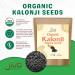Jiva Organics Organic Kalonji Seeds - Whole Black Seed Nigella Sativa Black Cumin - 1.5 lb - Buy Online on GoSupps.com