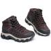 Apakowa Unisex-Child Hiking Boots - Outdoor Adventure Trekking Shoes for Kids - Brown - Size 3 - Buy Online on GoSupps.com