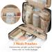 Lifewit Large Travel Toiletry Bag Organizer for Women - Transparent Hanging Makeup Bag with Hook for Full Size Bottles - Vacation Essentials - Black - Buy Online on GoSupps.com