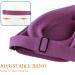 WLLHYF 3D Silk Sleep Mask - Comfortable Adjustable Eye Mask for Deep Sleep - Cute Light Blocking Eye Covers for Men & Women (Purple - Buy Online on GoSupps.com