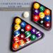 Imperium Style Pool Balls Billiard Set - Regulation Size - 17 Pc Professional Set with Cue Ball and Case - Multi Colored - 2.25 57.15mm Size - Buy Online on GoSupps.com