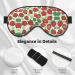 Strawberry Pattern Unisex Sleep Eye Mask - Soft Comfort Shade for Travel Yoga & Shift Work - Black - Buy Online on GoSupps.com