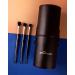 Luvia Golden Queen Makeup Brush Set - 15 Professional Kabuki Brushes with Holder & Travel Bag - Vegan Cosmetics in Brown/Rose Gold - Limited Edition - Buy Online on GoSupps.com