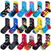 Jier Colorful Patterned Socks | Fun & Warm Novelty Stockings for Men & Women - Thick Hipster Knitting - Buy Online on GoSupps.com