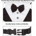 Formal Dog Tuxedo Bandana Collar with Bow Tie - Large Black - Buy Online on GoSupps.com