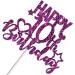 Tenhaisi Glitter Purple Happy 10th Birthday Cake Topper 10 and Fabulous Cake Topper - 10th Happy Birthday Party Decoration - Hello 10-10 Years Birthday/Wedding Anniversary Party Supplies - Buy Online on GoSupps.com