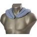 Blue-White Cherry Stone Neck Pillow with Back Heat Pad | Comfort & Relaxation for International Shipping - Buy Online on GoSupps.com