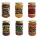 Otter Vale Chutney & Sauce Pic N Mix - Create Custom Jar Combo with 6 Flavours - Coronation Curried Peach Devon Fire Devon Onion & Pineapple Apple with West Country Cider Mango - Pack of 6